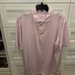 Peter Millar Summer Comfort Polo Pink Stripe Large